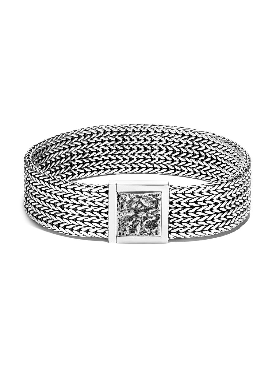 Women's Chain Classic Sterling Silver Bracelet - Silver - Size Medium