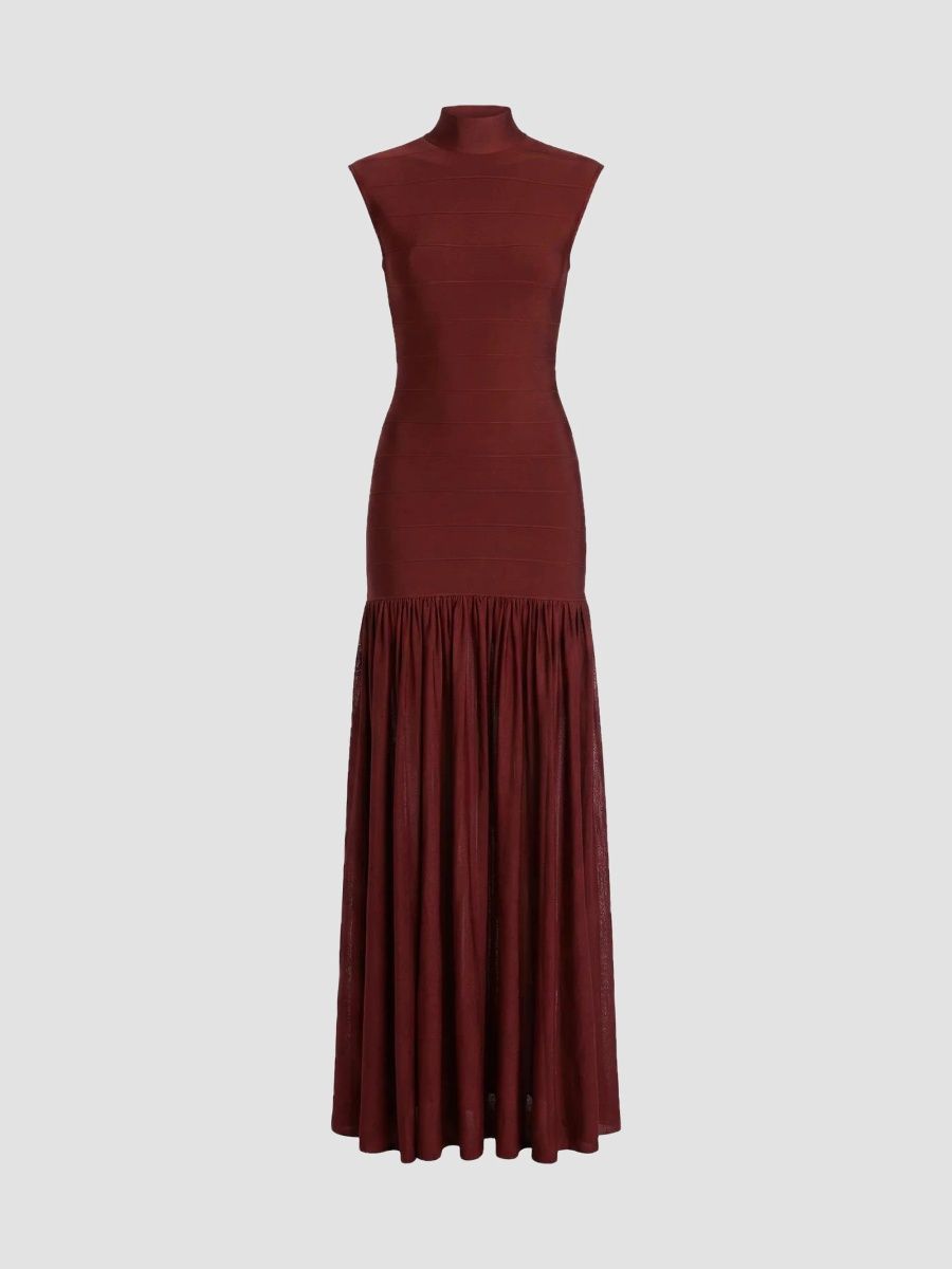 Women's Zosima Knit Maxi-Dress - Cigar - Size Large