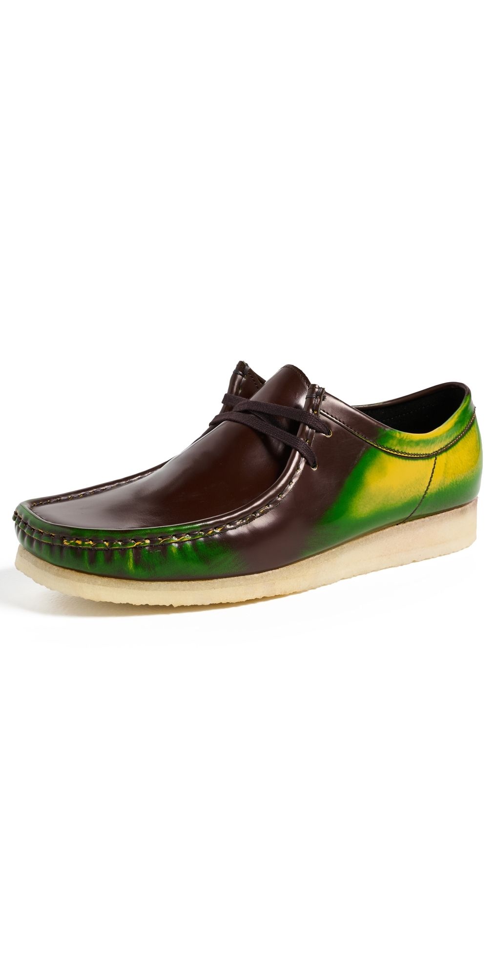 Clarks Wallabee Brush Off Leather Shoes Brown Brush Off 8