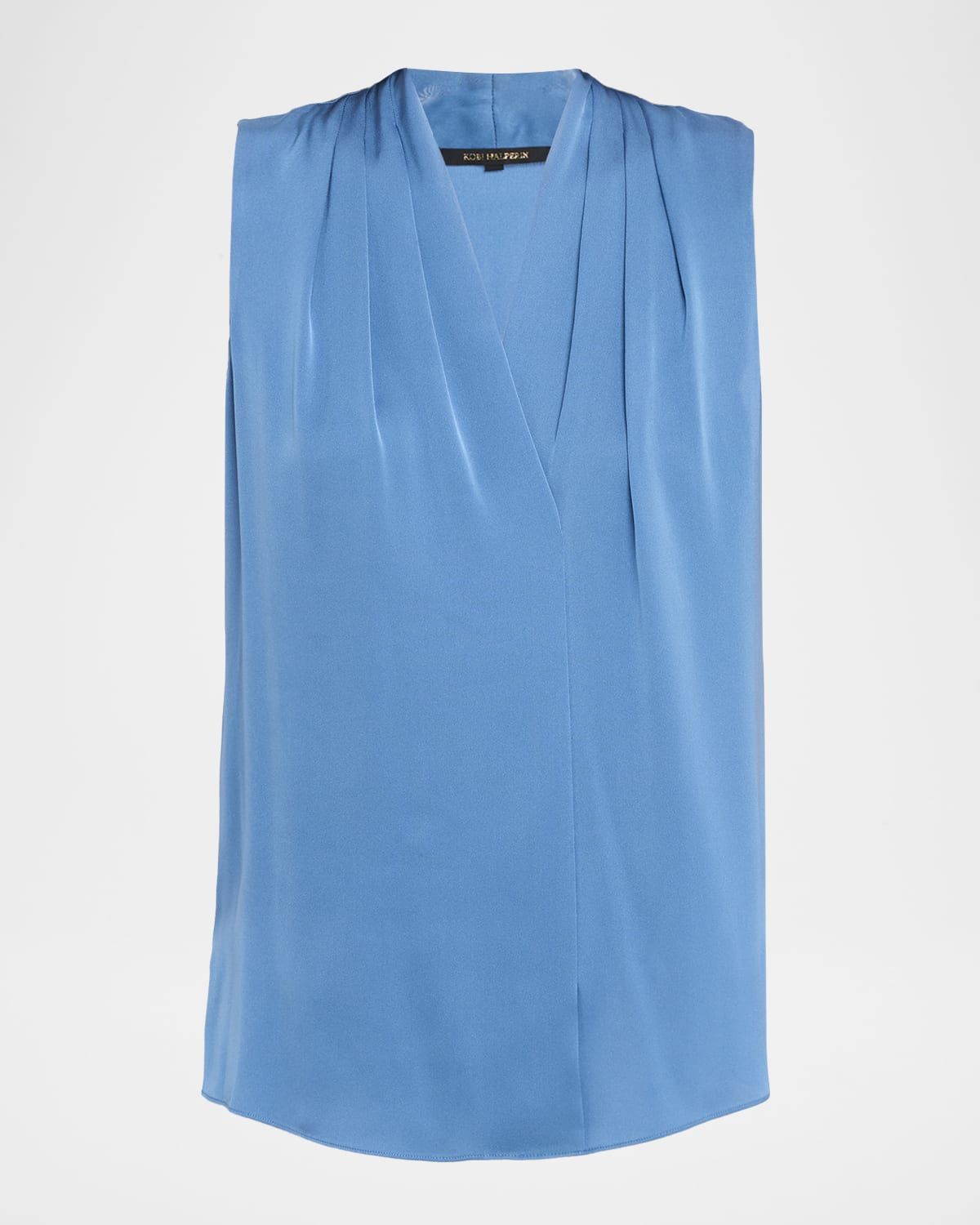 Mila Silk-Stretch Sleeveless Top