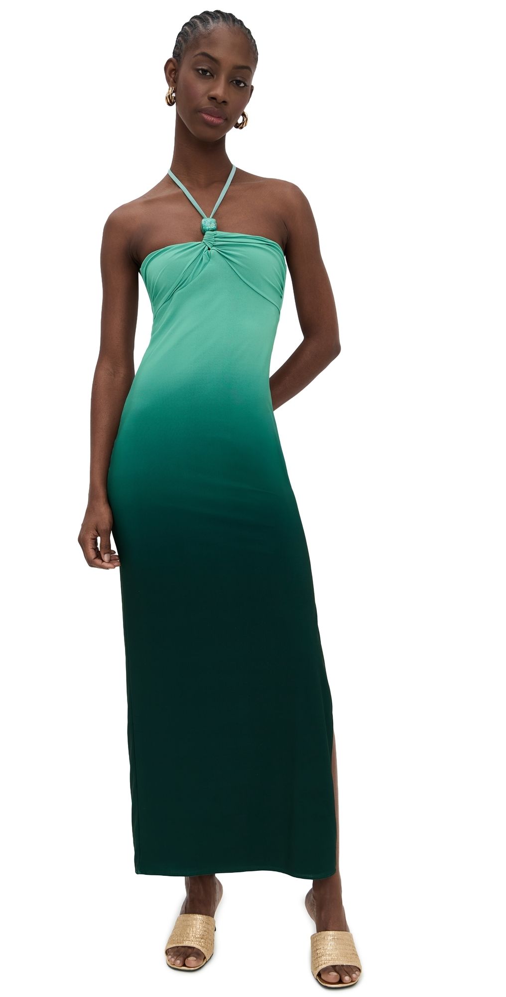BAOBAB Bari Maxi Dress Green Lagoon S