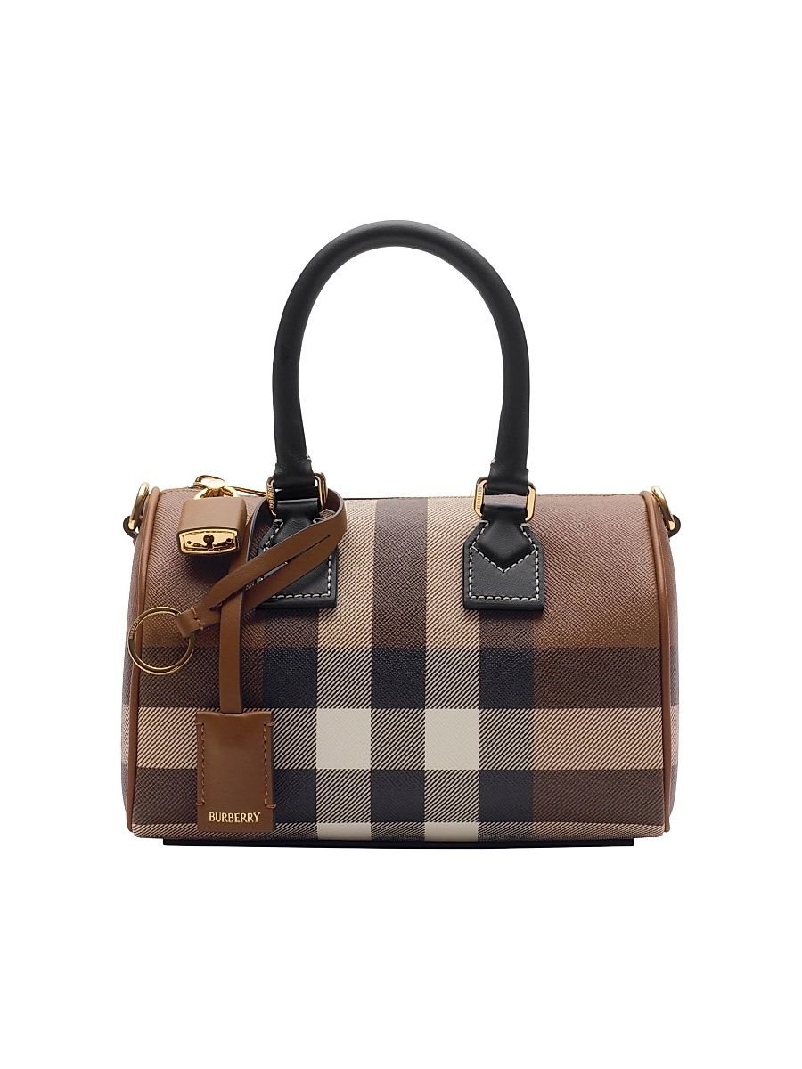Women's Mini Check Bowler - Dark Brown