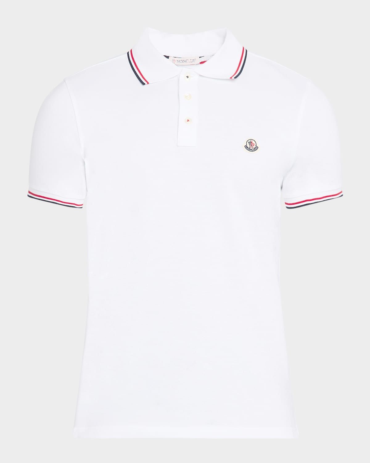 Men & apos;s Striped-Trim Polo Shirt