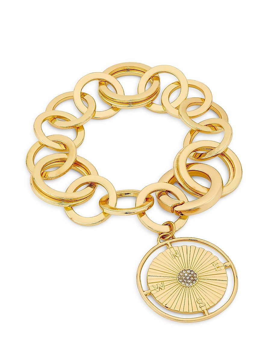 Women's Chain Calliope Goldtone & Cubic Zirconia Bracelet - Gold