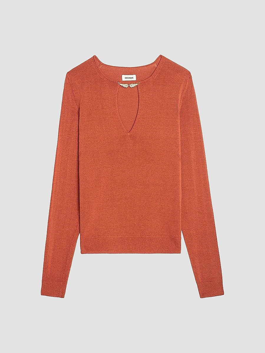 Zadig & Voltaire Women's Sayan Vico Keyhole Sweater - Sienna - Size Large