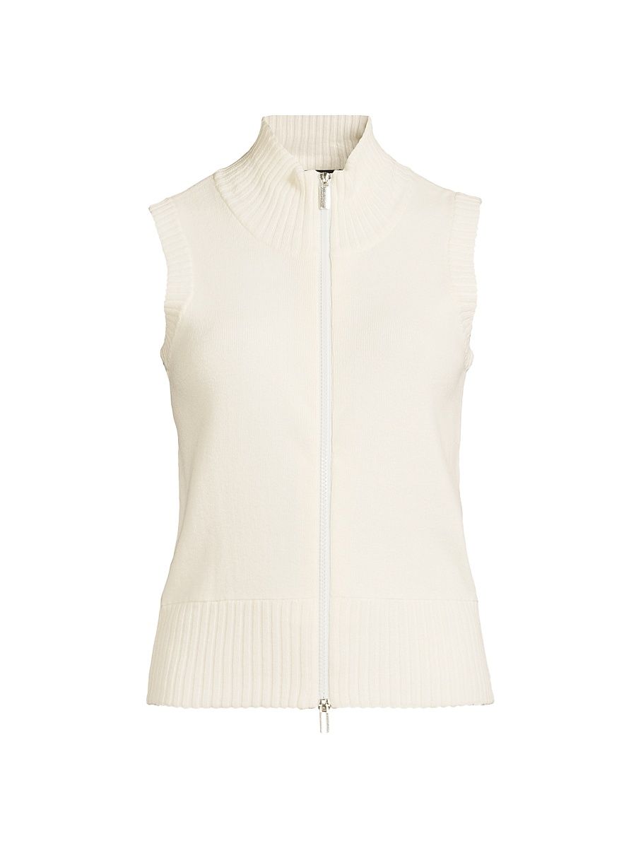 Women's Galaxies III The Galaxy Zip Vest - Starch - Size Medium