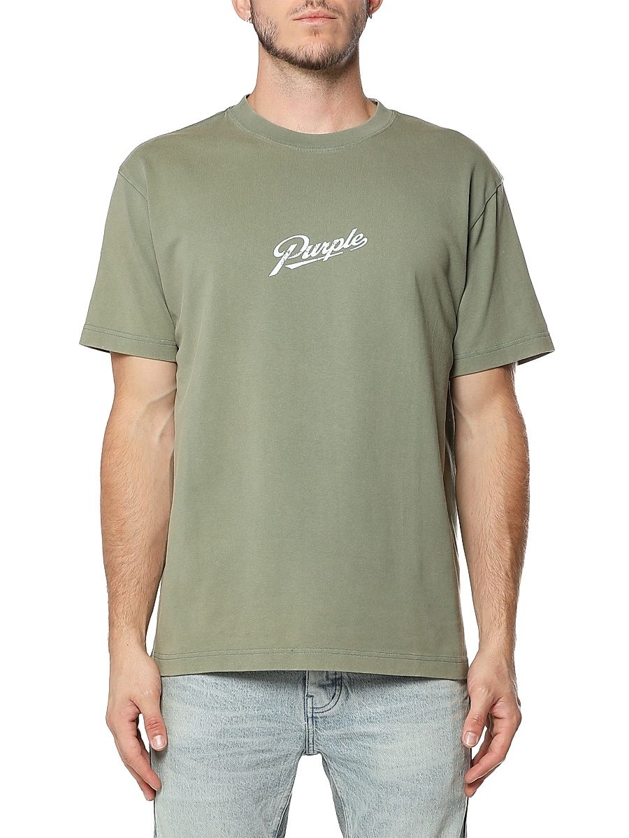 Men's Heavyweight Jersey Crewneck T-Shirt - Green - Size XXL