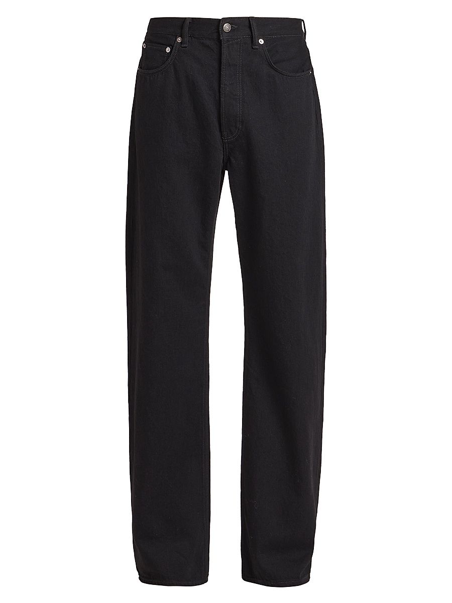 Men's Straight-Leg Jeans - Black - Size 36