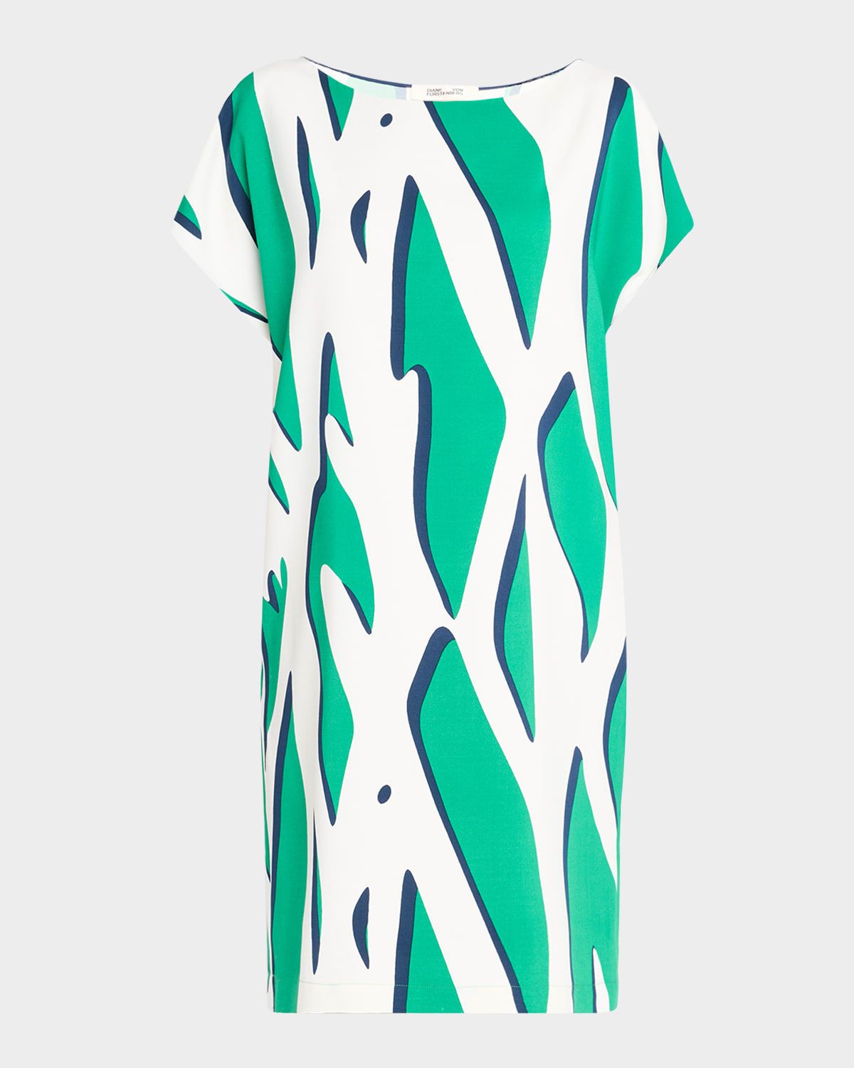 Cora Dolman-Sleeve Mini Shift Dress