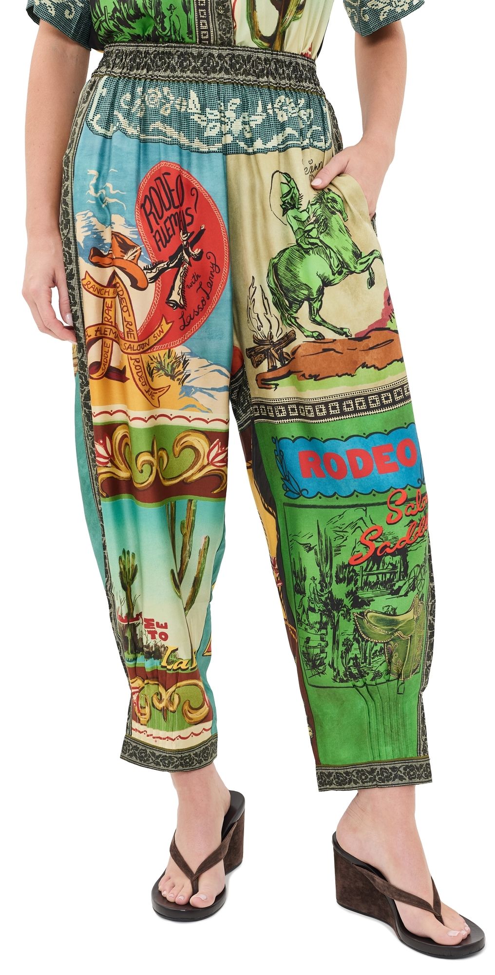 ALÉMAIS Ace Tapered Silk Pants Multi 8