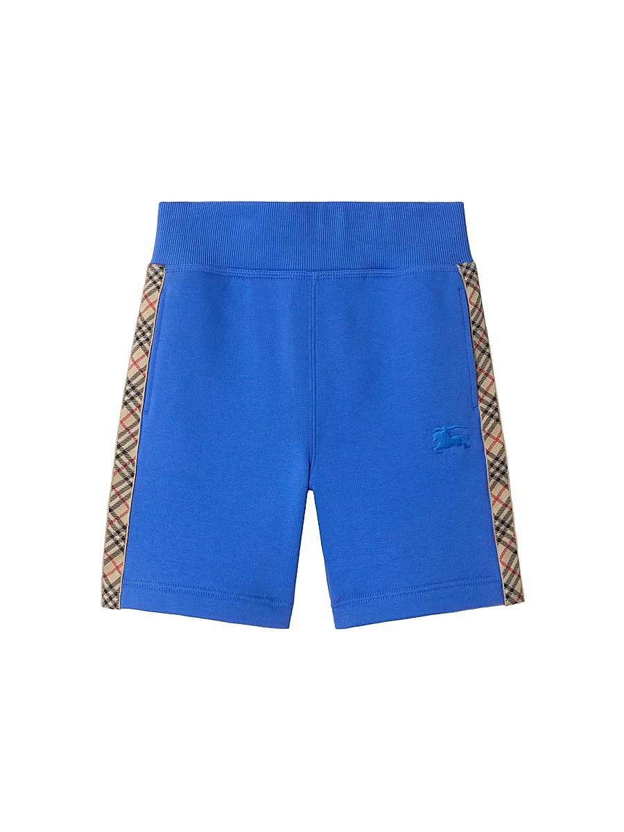 Baby Boy's, Little Boy's & Boy's Benny Check Tape Shorts - Hyacinth Blue - Size 6 Months
