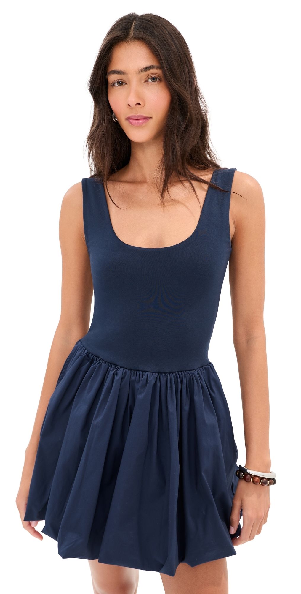 LE BOP Piper Solid Dress Chocolate Brown L
