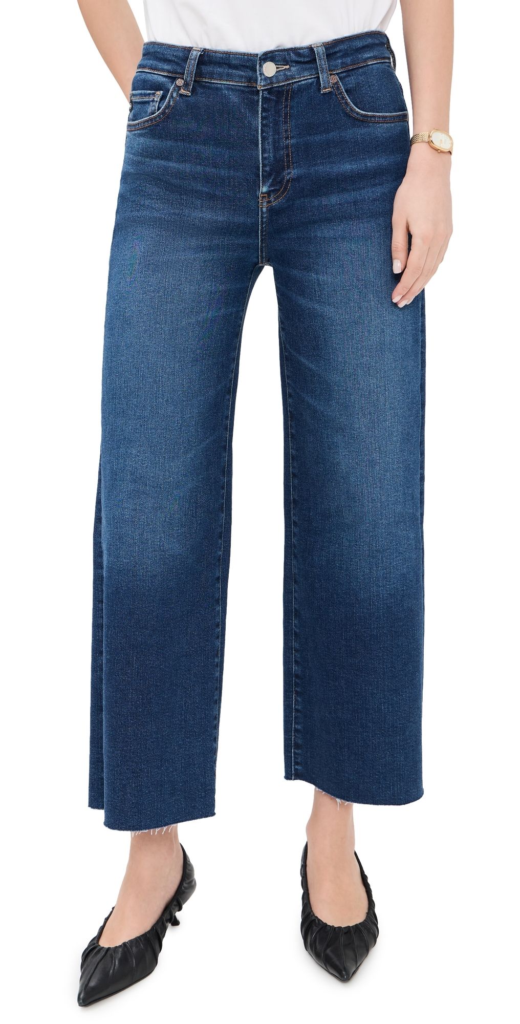 AG Saige Wide Leg Crop Jeans Otsp 23