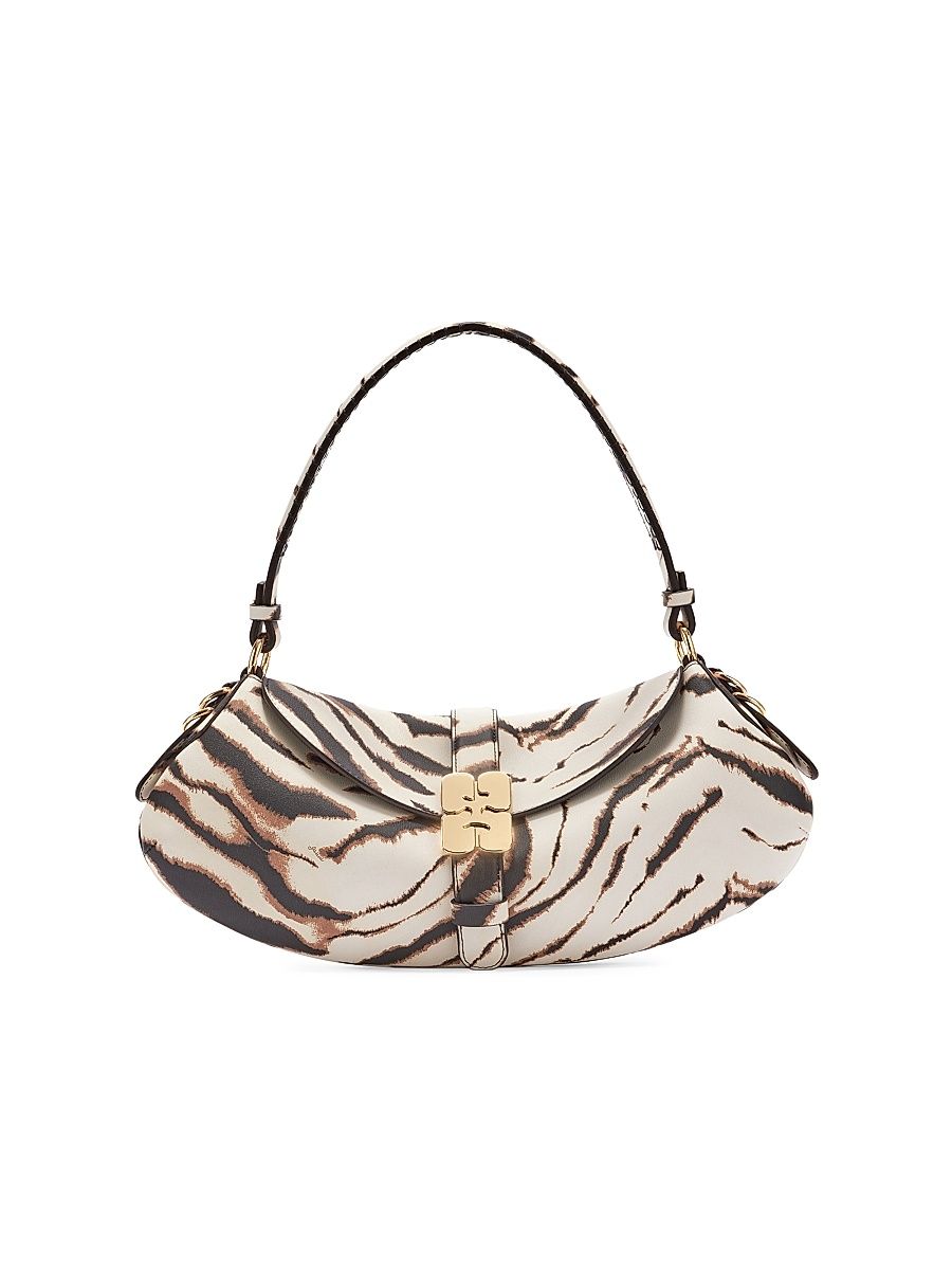 Women's B-Kat Zebra Shoulder Bag - White