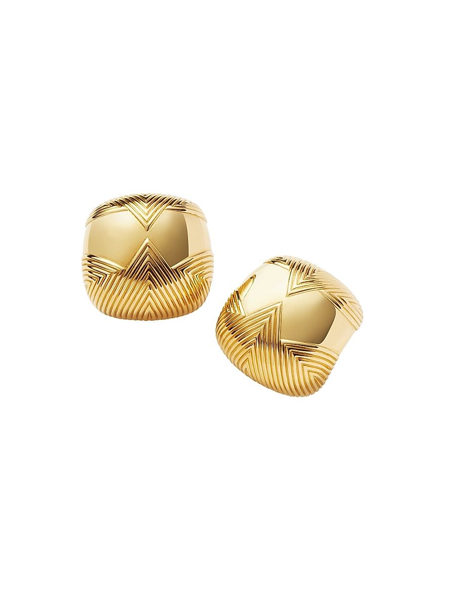 Women's Hera 18K-Gold-Plated Stud Earrings - Gold