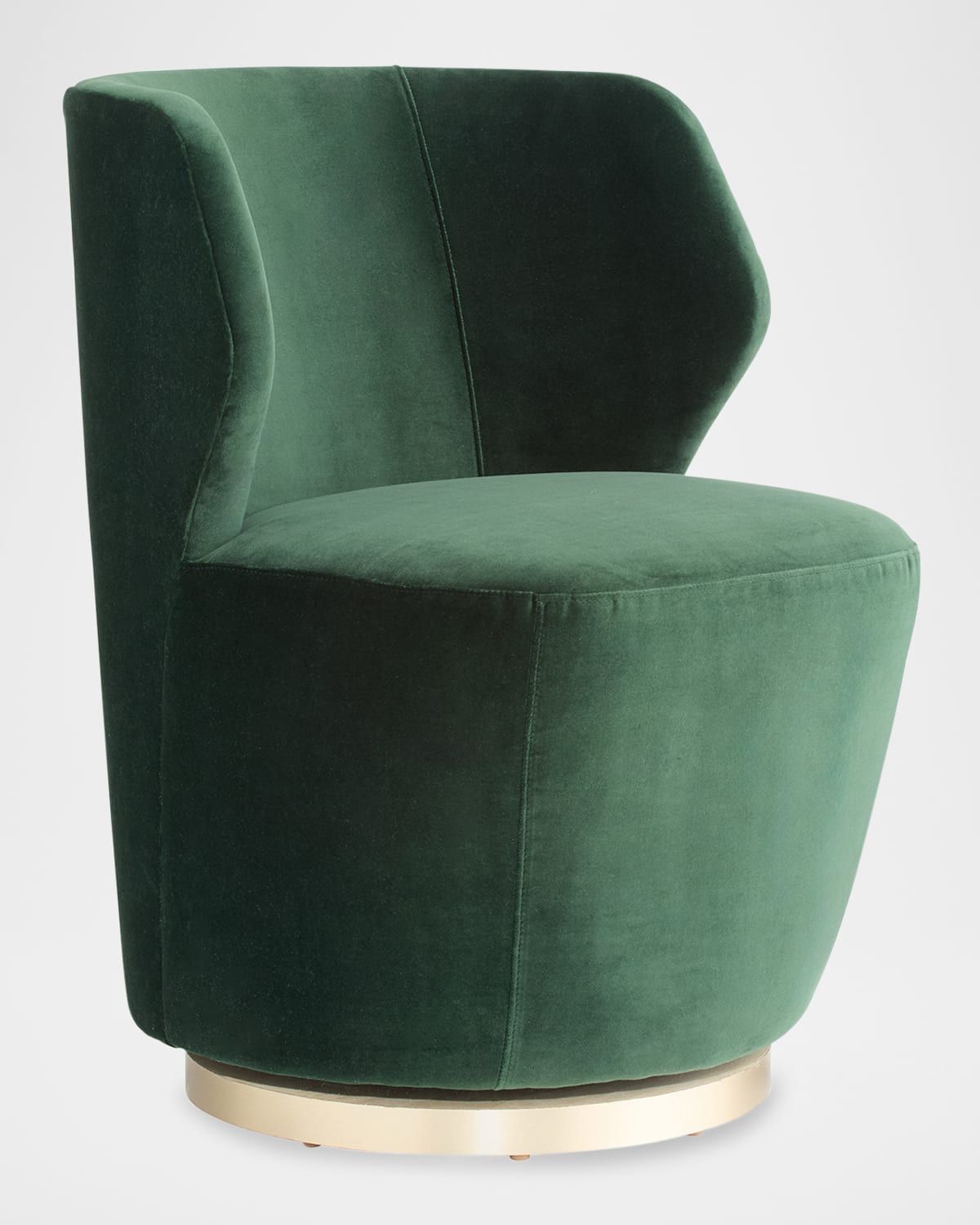 Poppy Velvet Swivel Chair