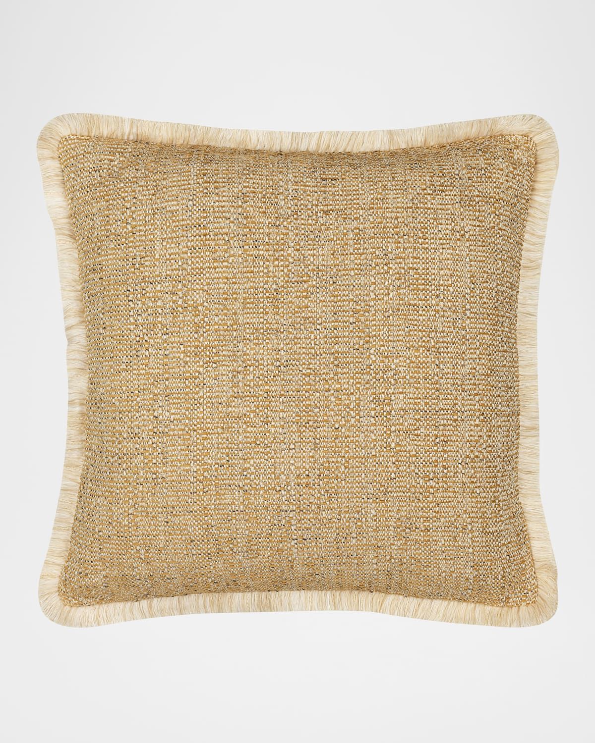 Golden Hour Fringed Indoor/Outdoor Pillow, 20" Square