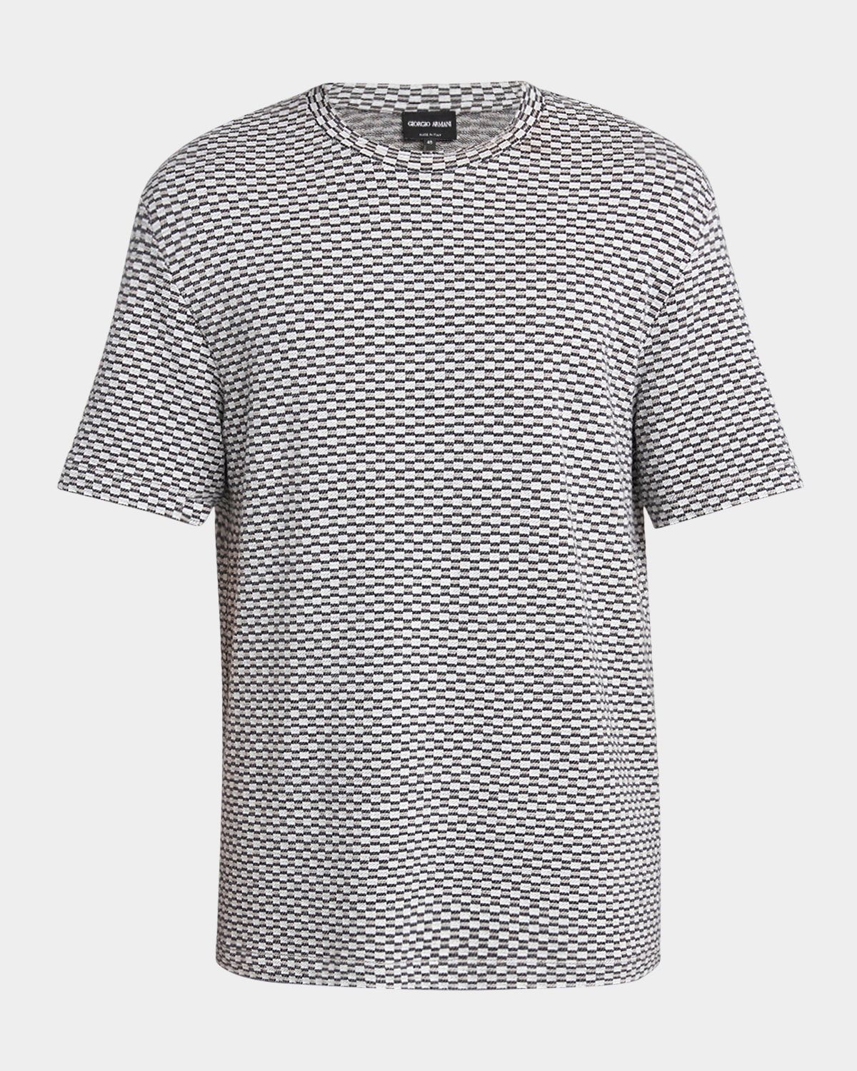 Men & apos;s Square Jersey Jacquard T-Shirt
