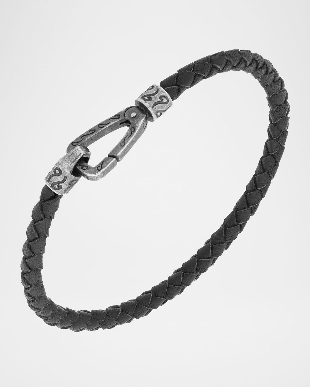 Men & apos;s Lash Woven Bracelet, Silver