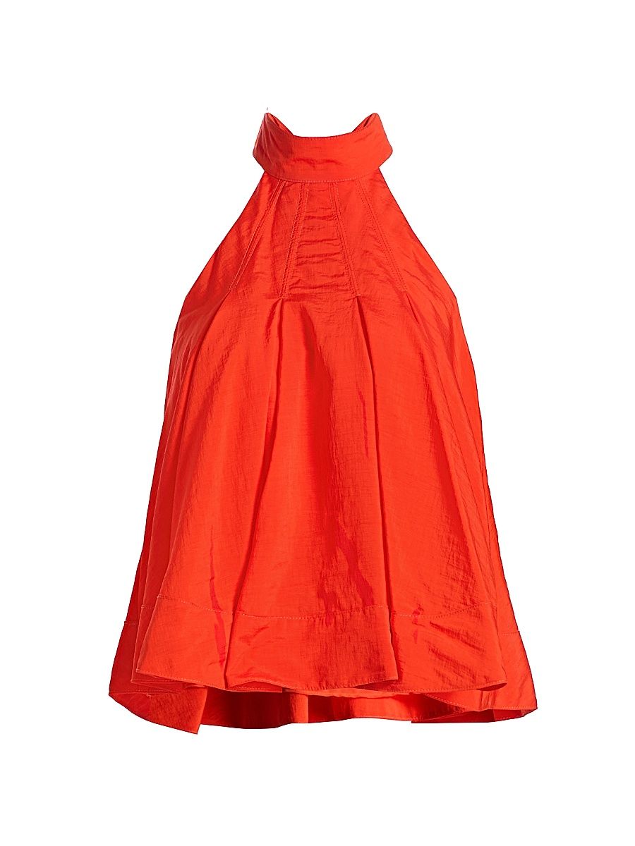 Women's Jagger Halter Top - Red Tangerine - Size XS