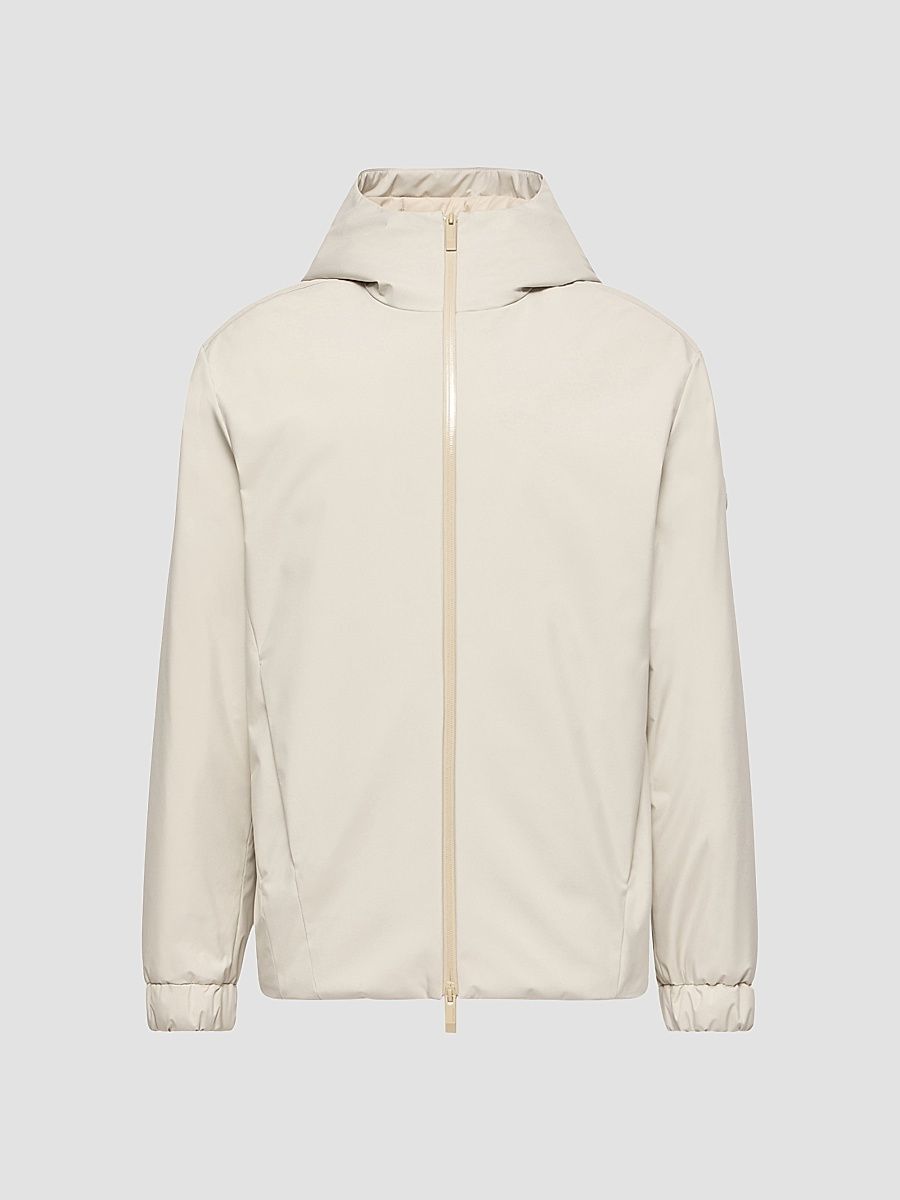 Men's Trelatete Puffer Jacket with Hood - Light Beige - Size XXXL