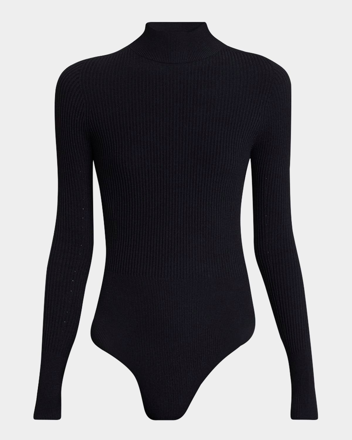 Mock-Neck Long Sleeve Bodysuit