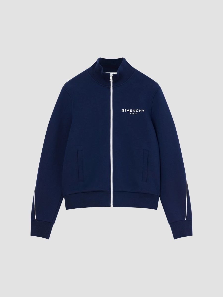 Givenchy Men's Couture Seam Track Top in Scuba - Deep Blue - Size XXL