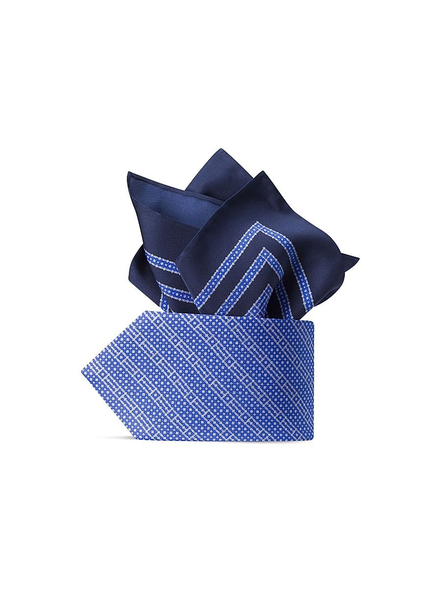 Men's Luxury Silk Tie Set - Sky Blue