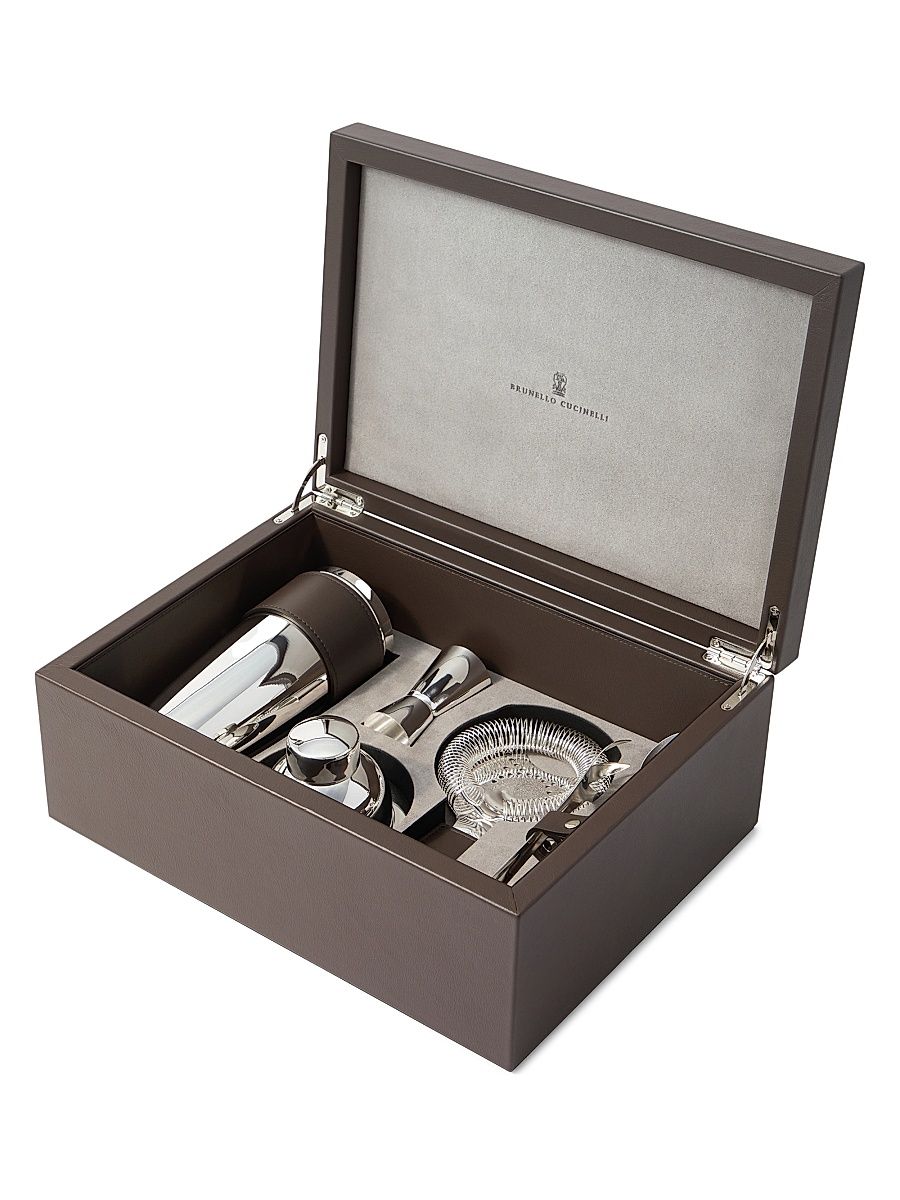 Silver Plated Steel Cocktail Set - Cigar