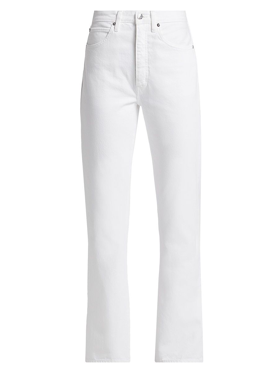 Women's The Vertical Solid Jeans - White - Size 32