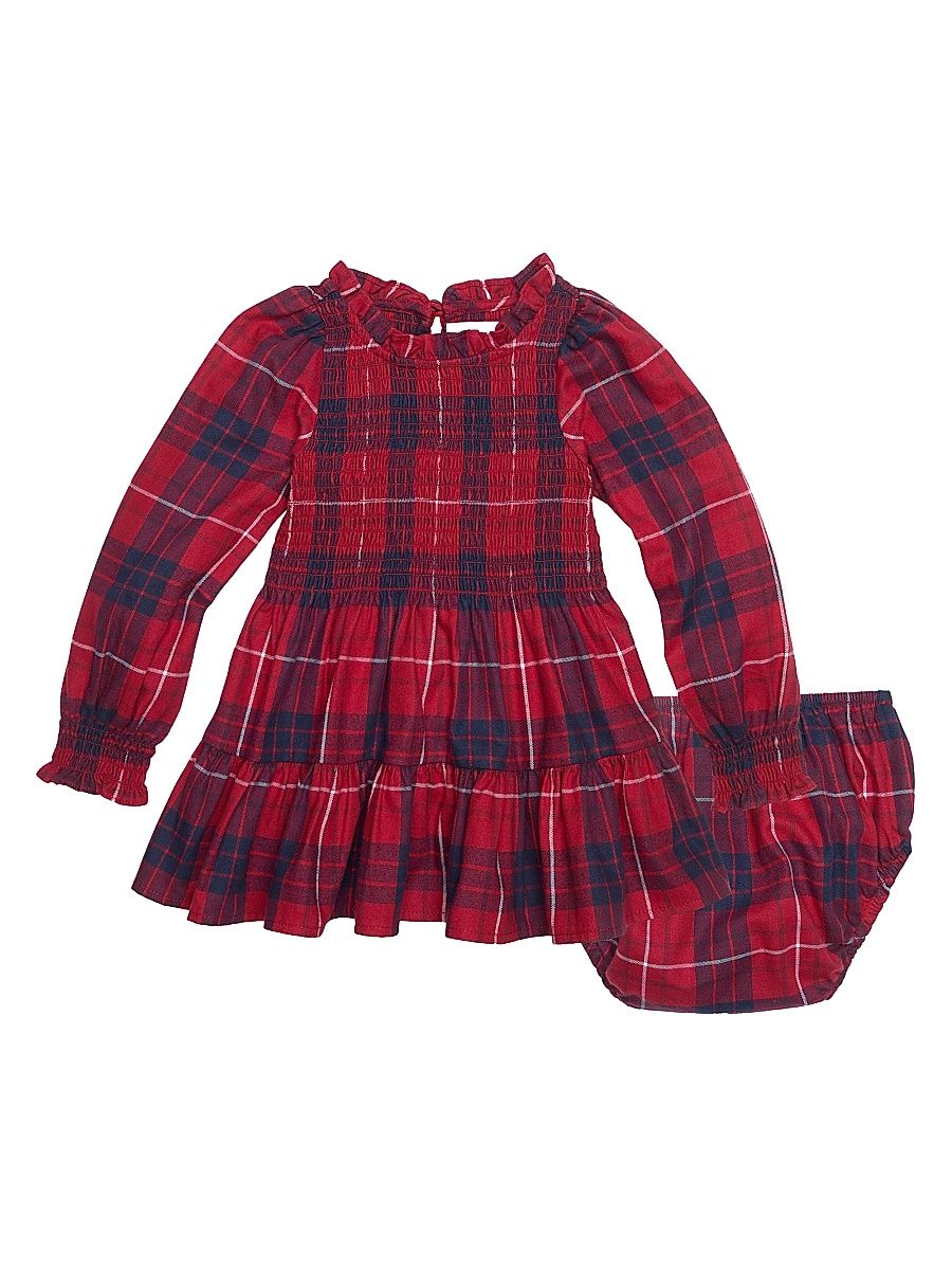 Baby Girl's & Girl's The Tiny Viviana Nap Dress - Cherry Tartan - Size 4
