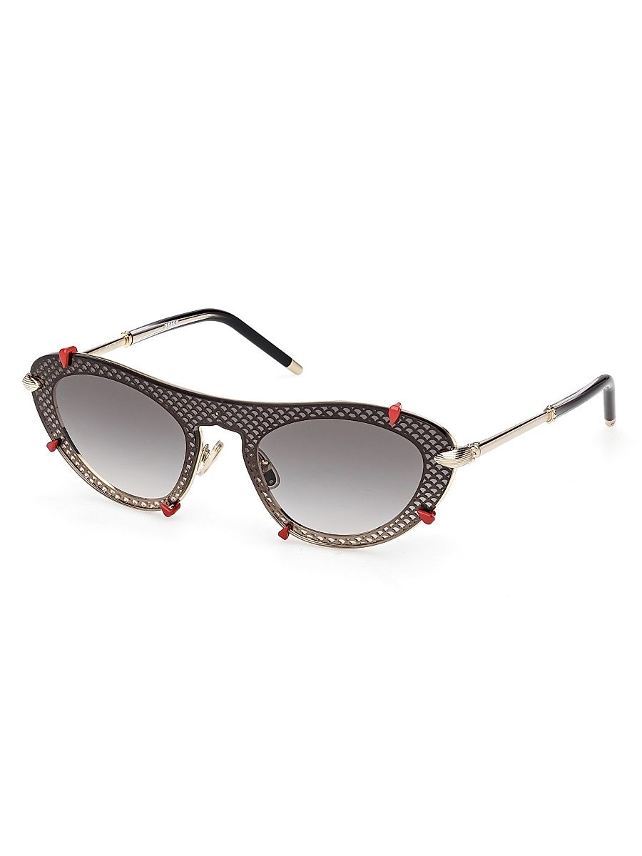Women's Cat-Eye Sunglasses - Black Gold Black