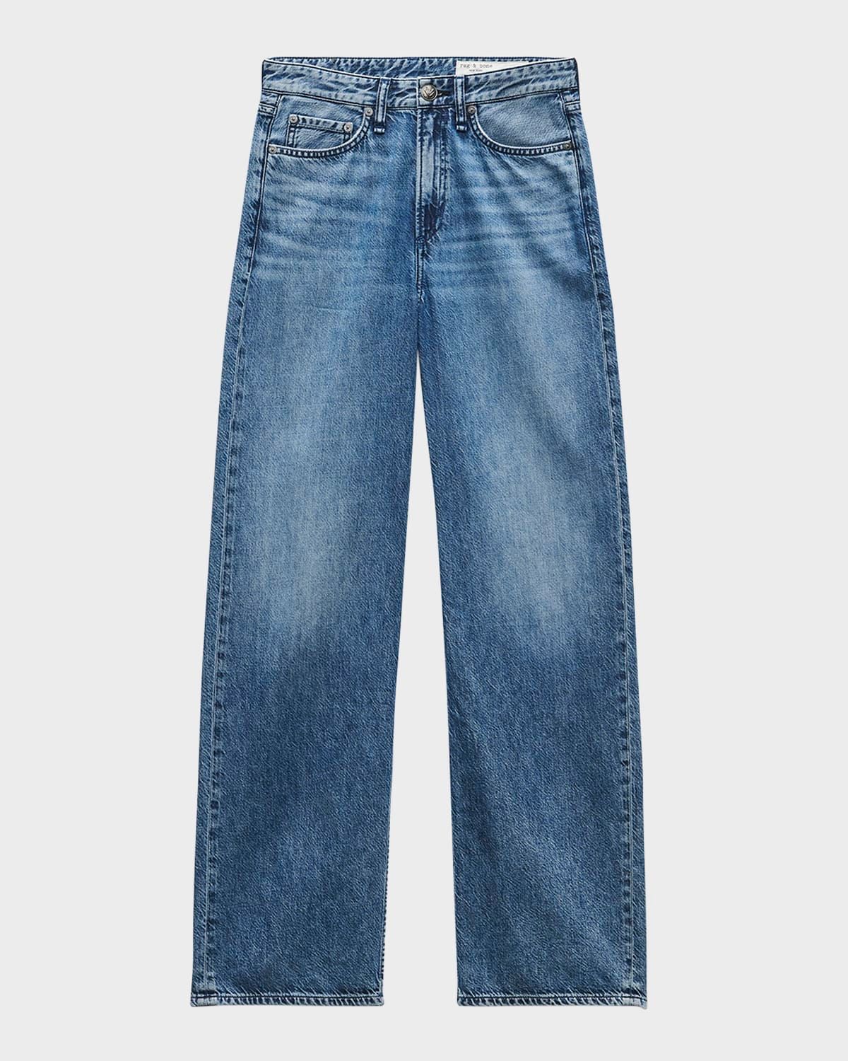 Featherweight Logan Mid-Rise Wide Jeans