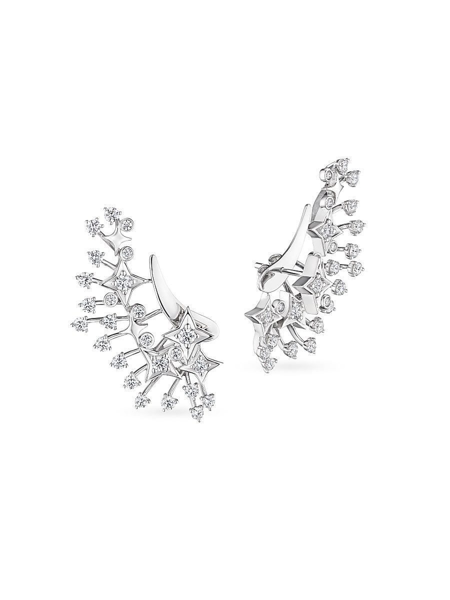 Women's Luminus 18K White Gold & 2.36 TCW Diamond Ear Jackets - White Gold