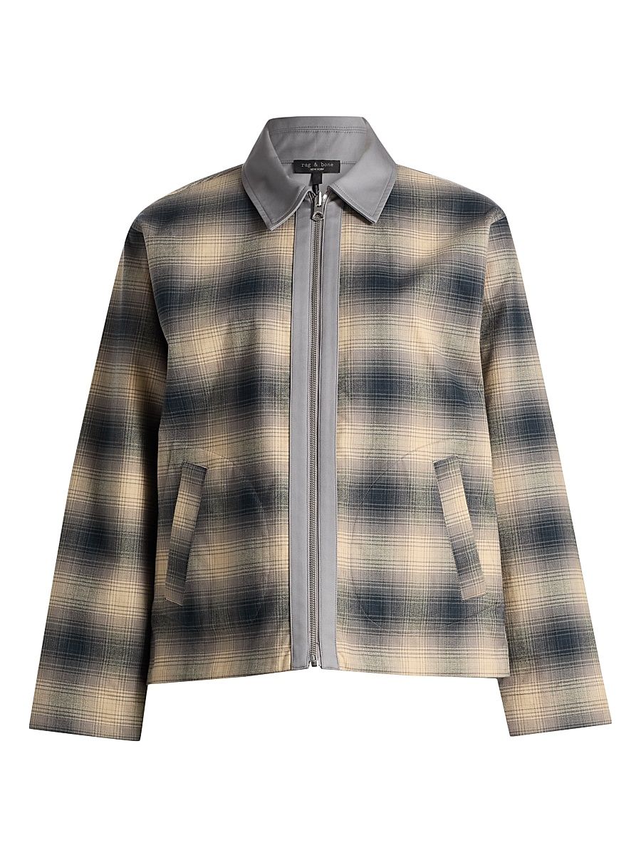 Women's Carrie Reversible Cotton Jacket - Grey Plaid - Size XL