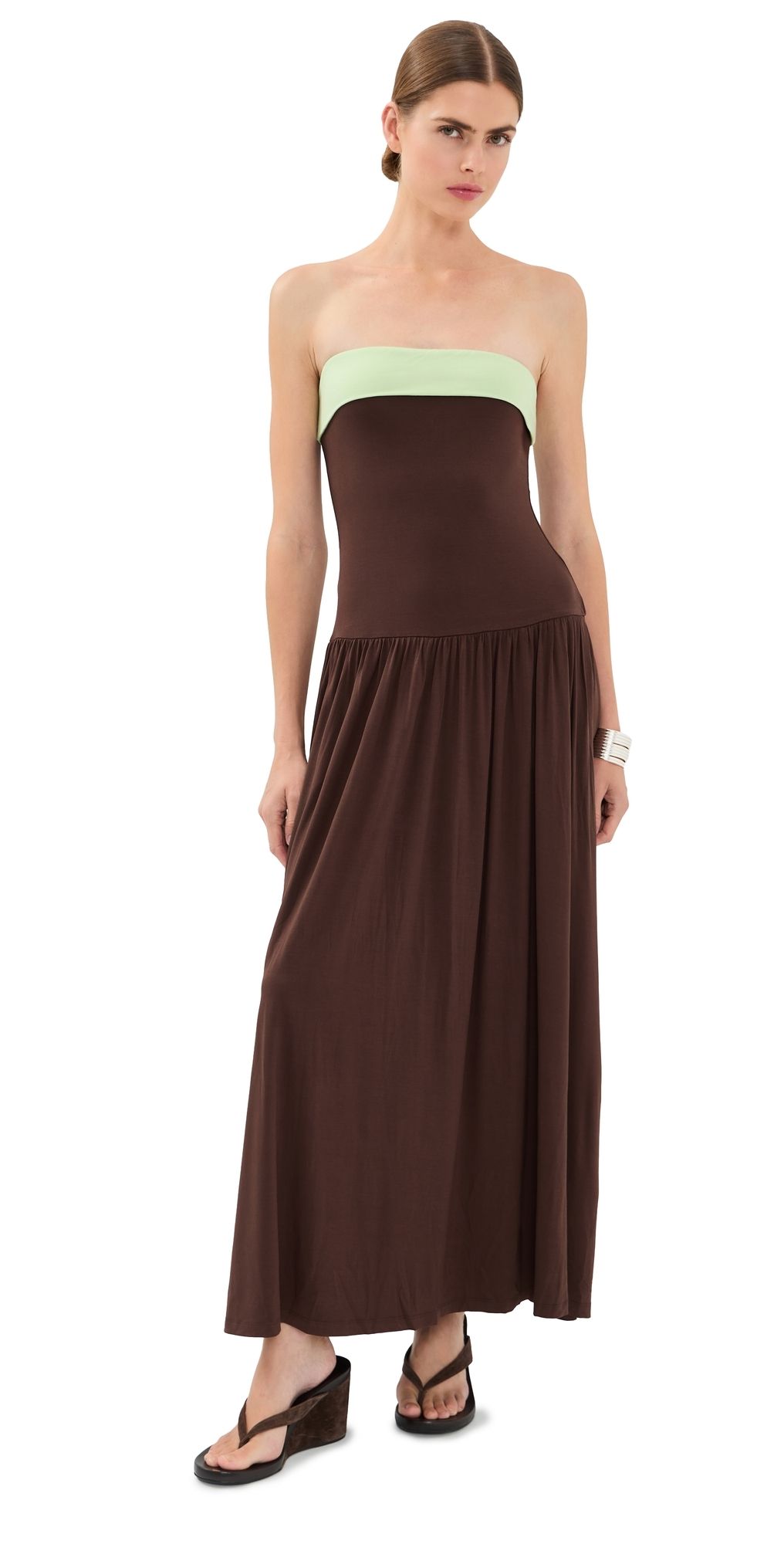 NIA Santo Maxi Dress Coffee L