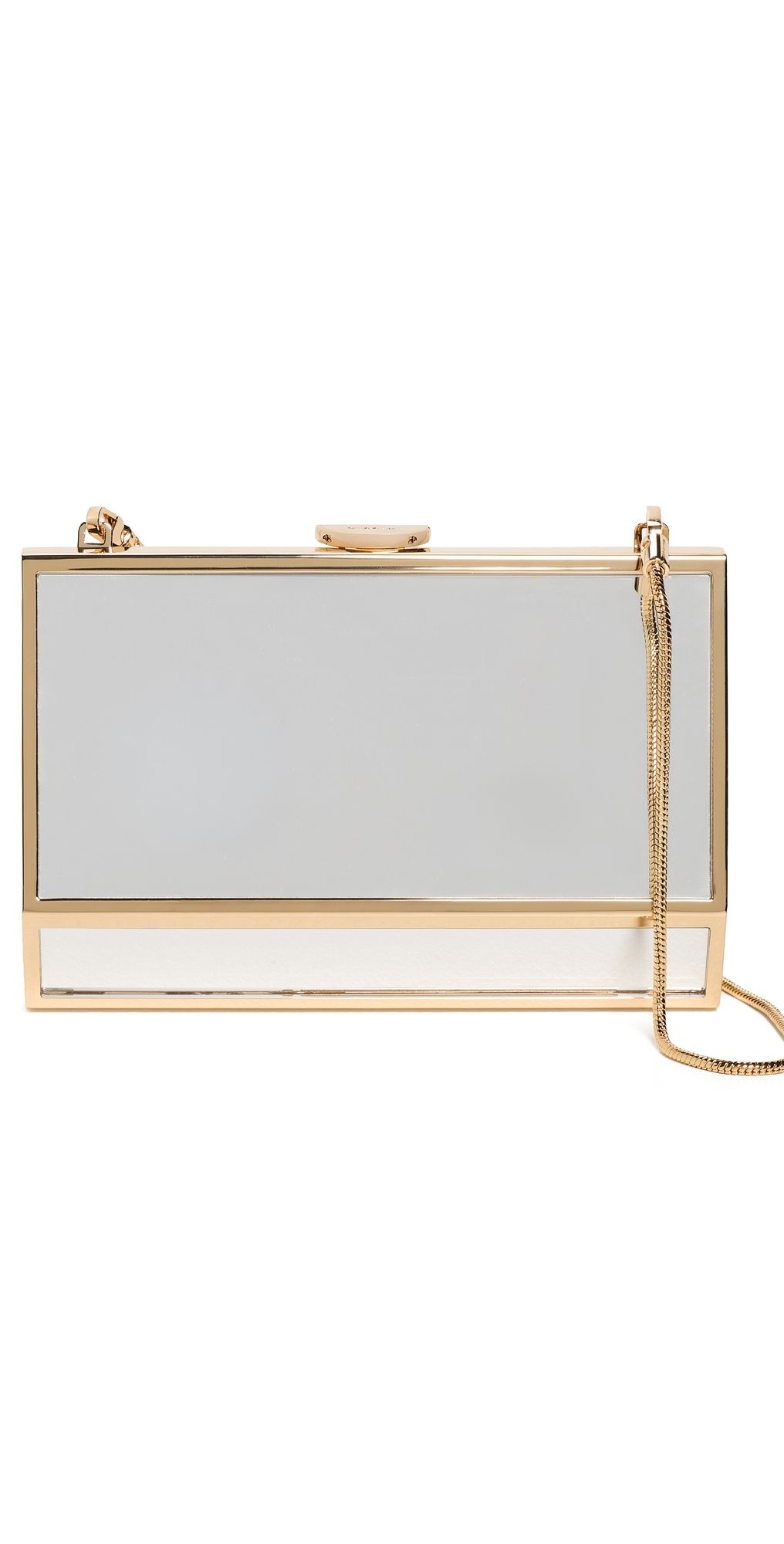 SIMKHAI Maddox Mirror Clutch Gold One Size