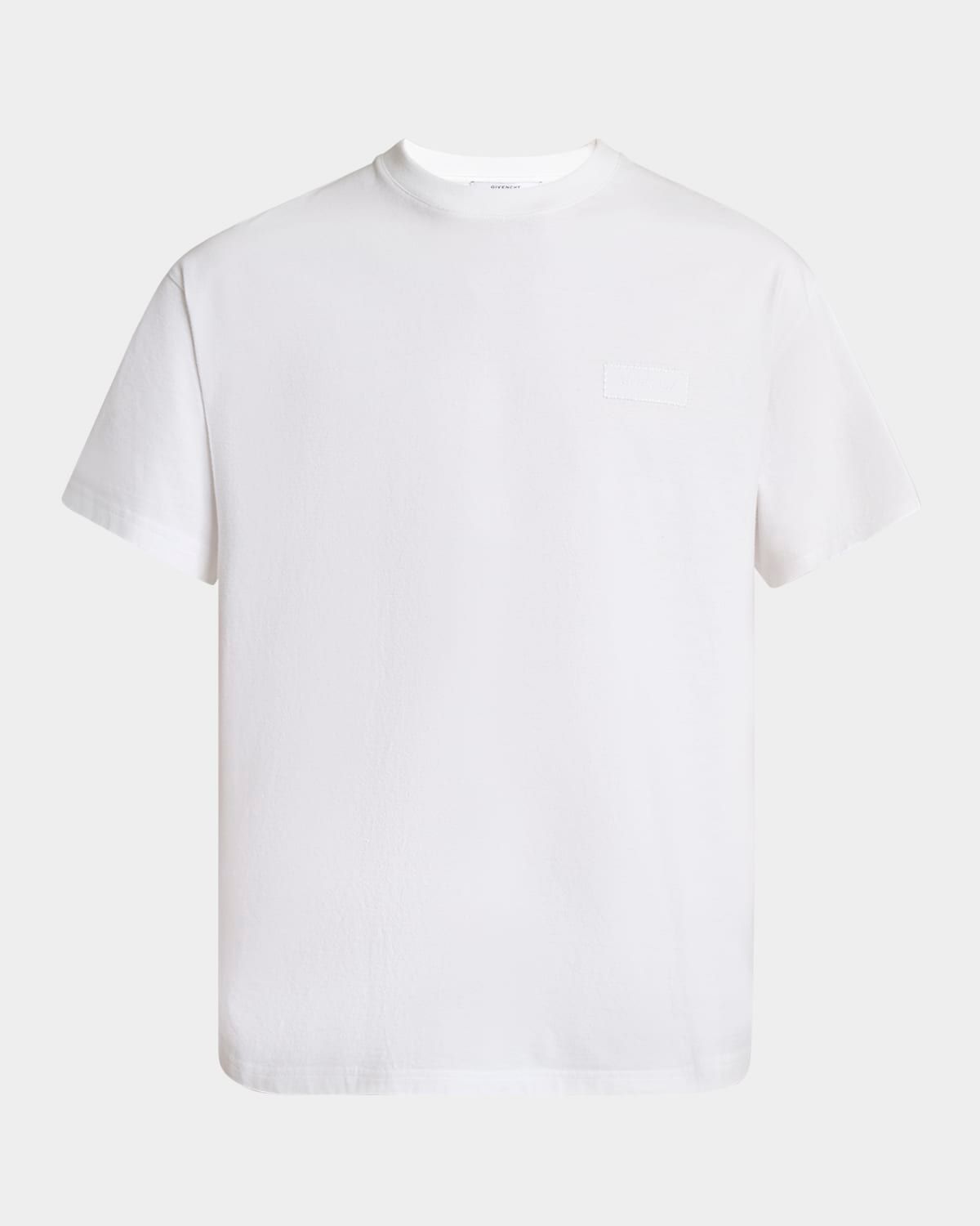 Men & apos;s Embroidered Logo Patch Crewneck T-Shirt