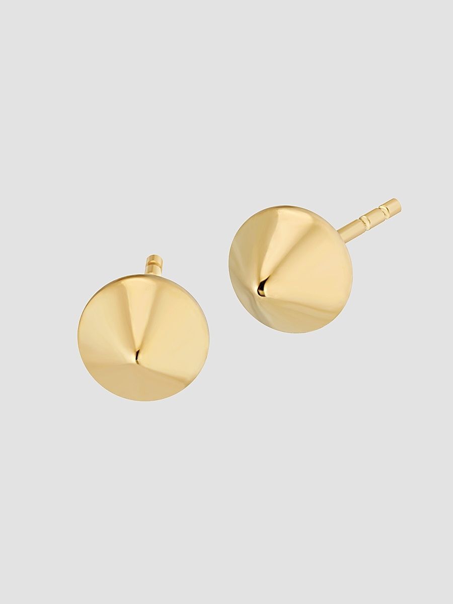 Women's 14K Yellow Gold Prism Studs - Gold