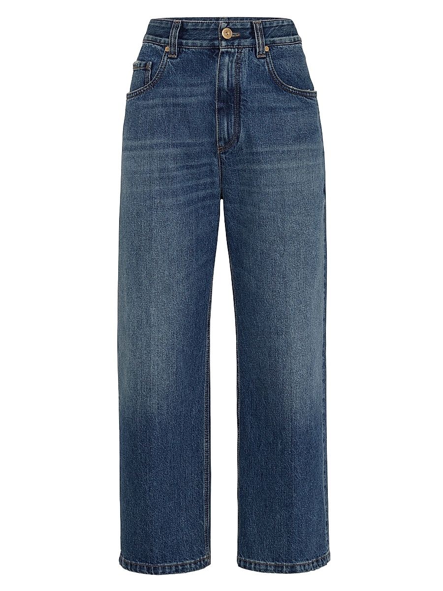 Women's Authentic Denim Contemporary Square Jeans - Denim - Size 12