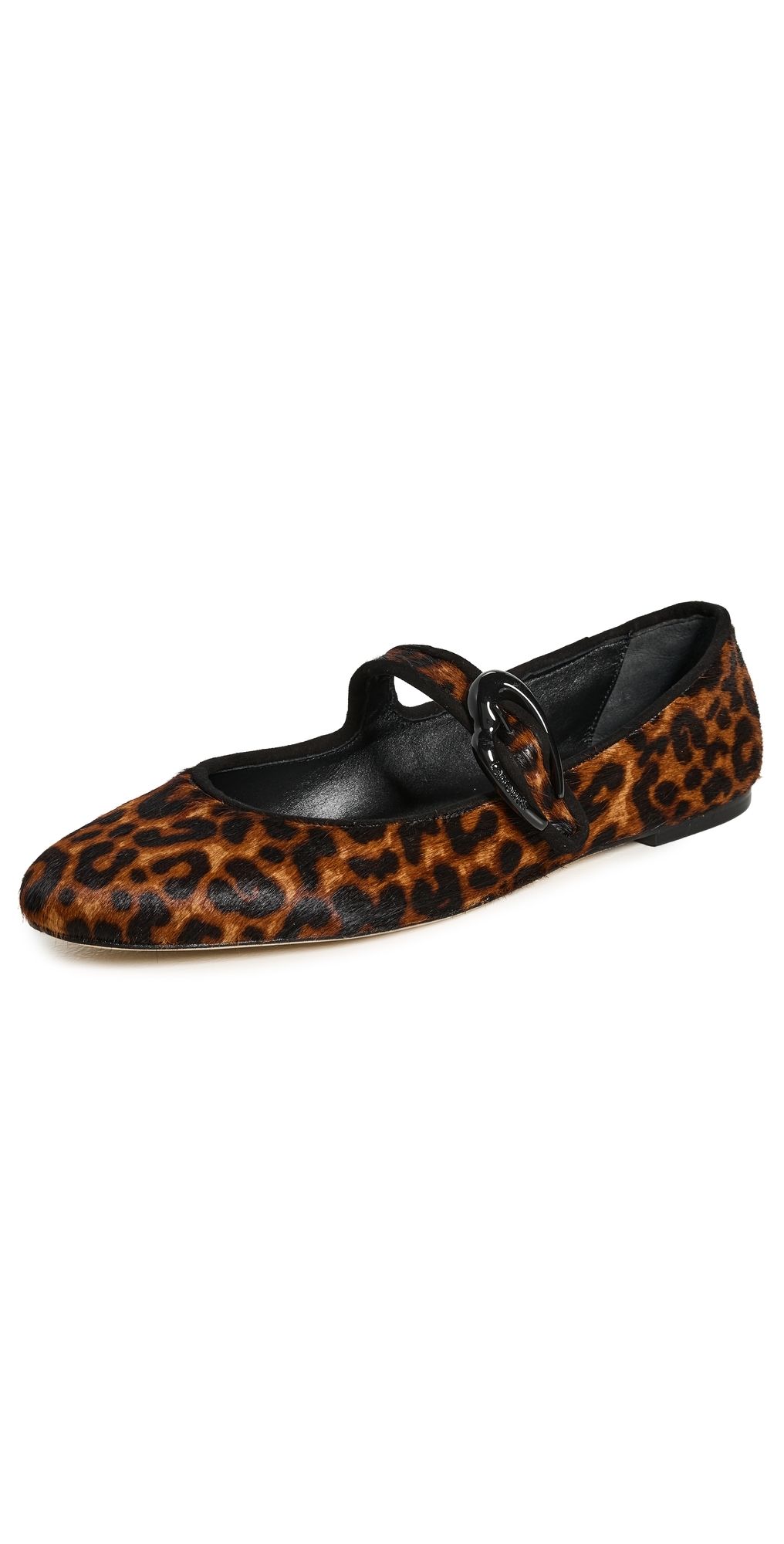 Larroudé Verona Ballet Flats Leopard Print 6.5