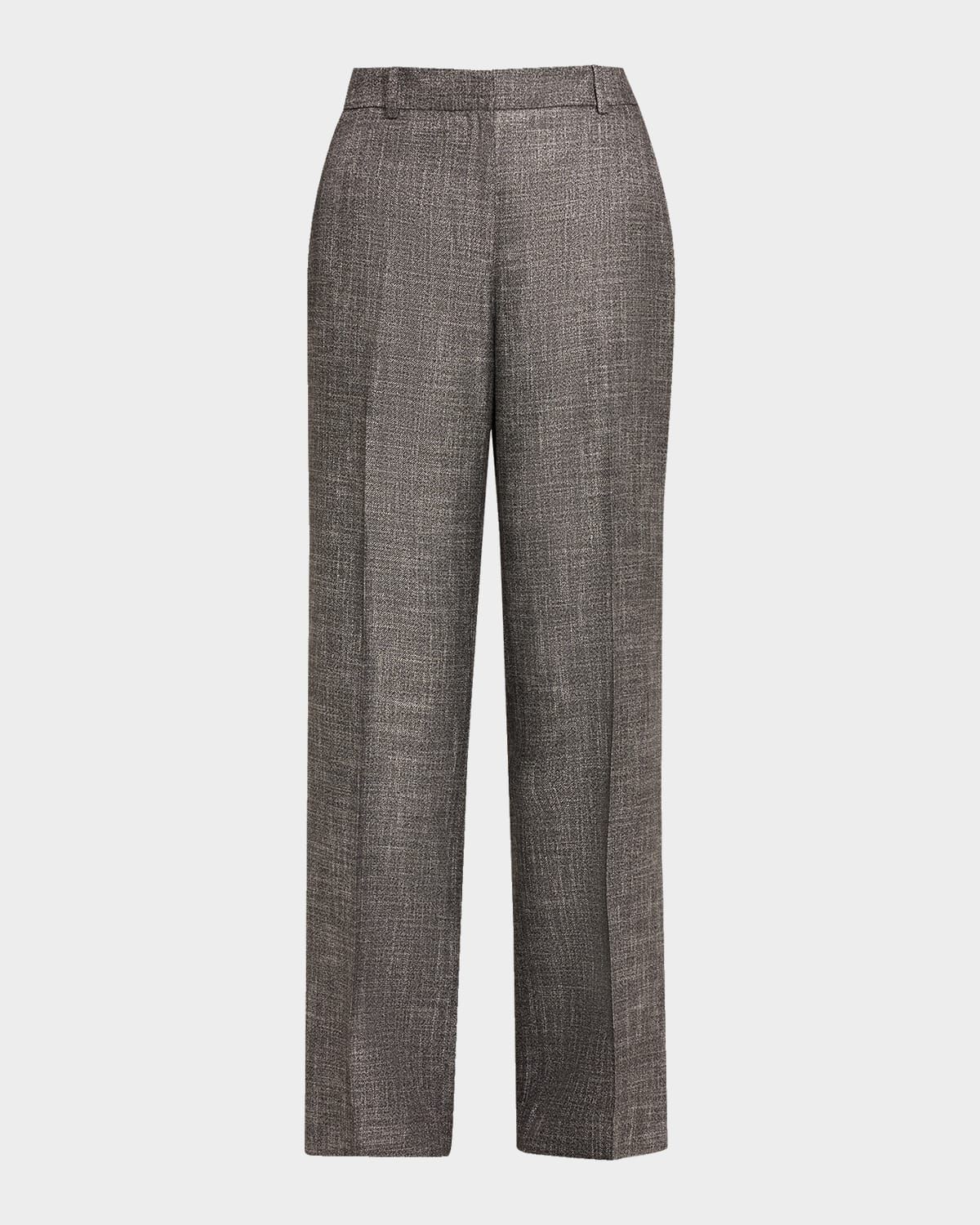 Gates Mid-Rise Straight-Leg Pants