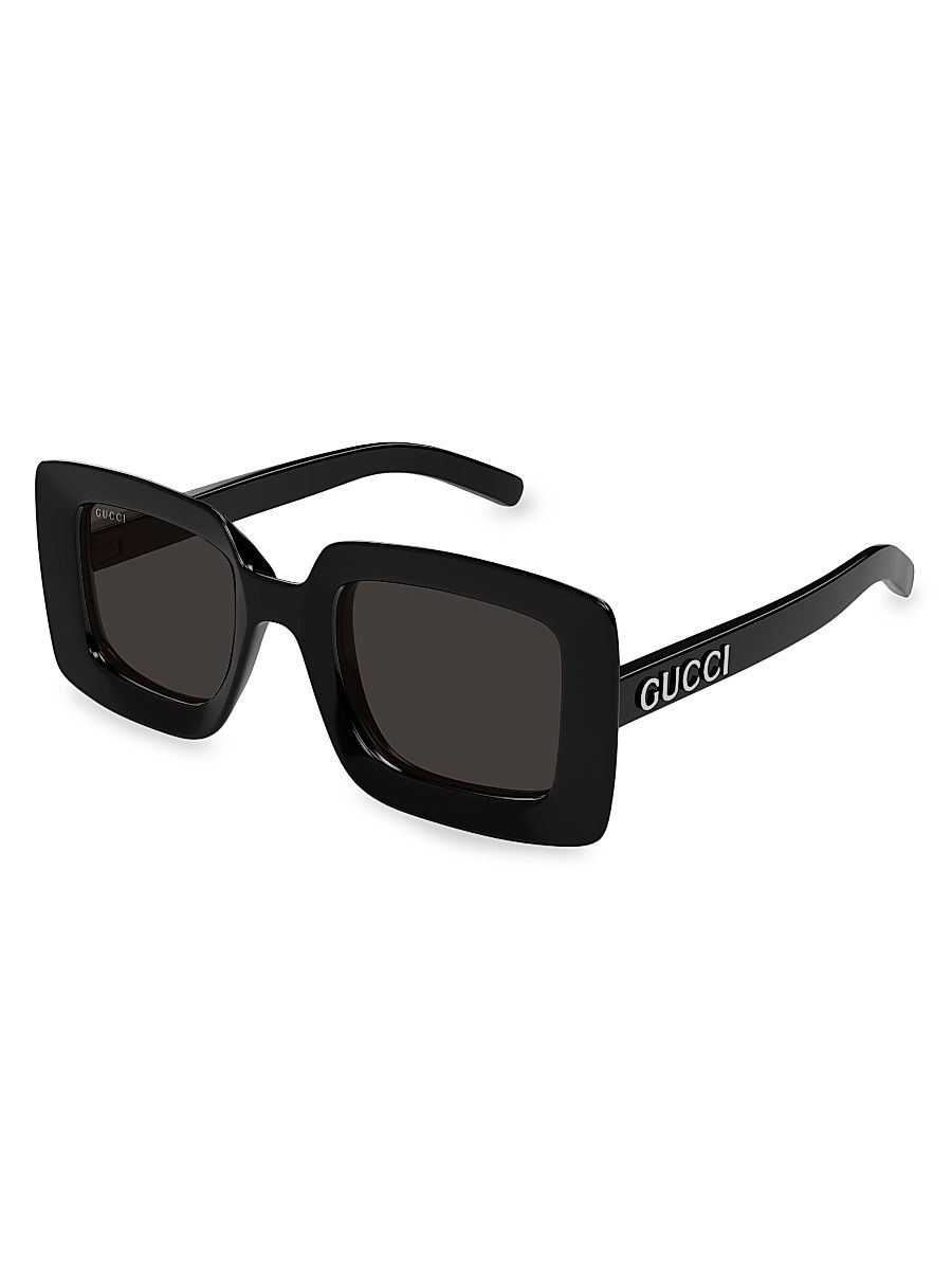 Women's Sunset Boulevard 51MM Squared Sunglasses - Dark Grey Black