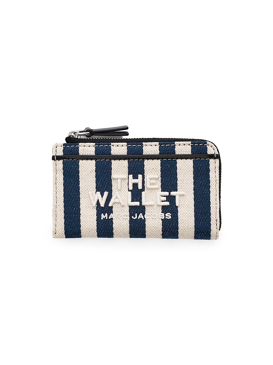 Women's The Stripe Canvas Wallet - Blue Sea Multi