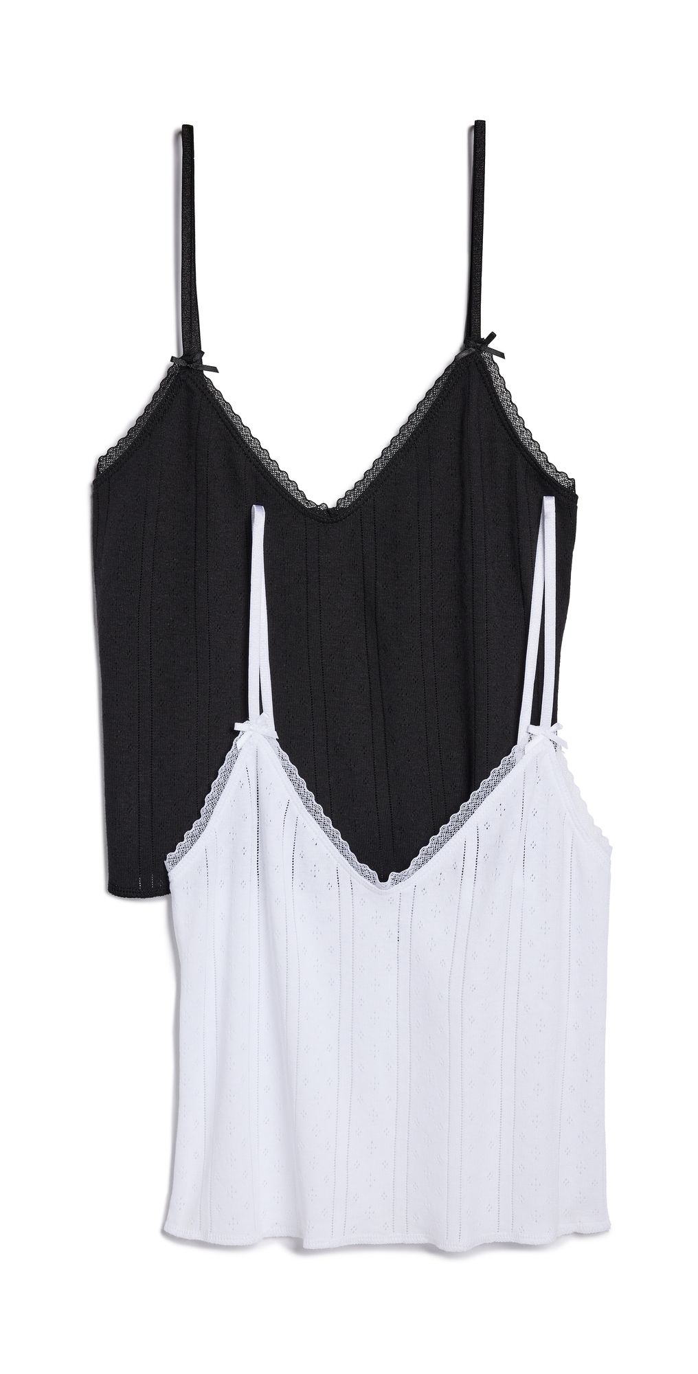 COUCOU The Cami 2 Pack White/Black M