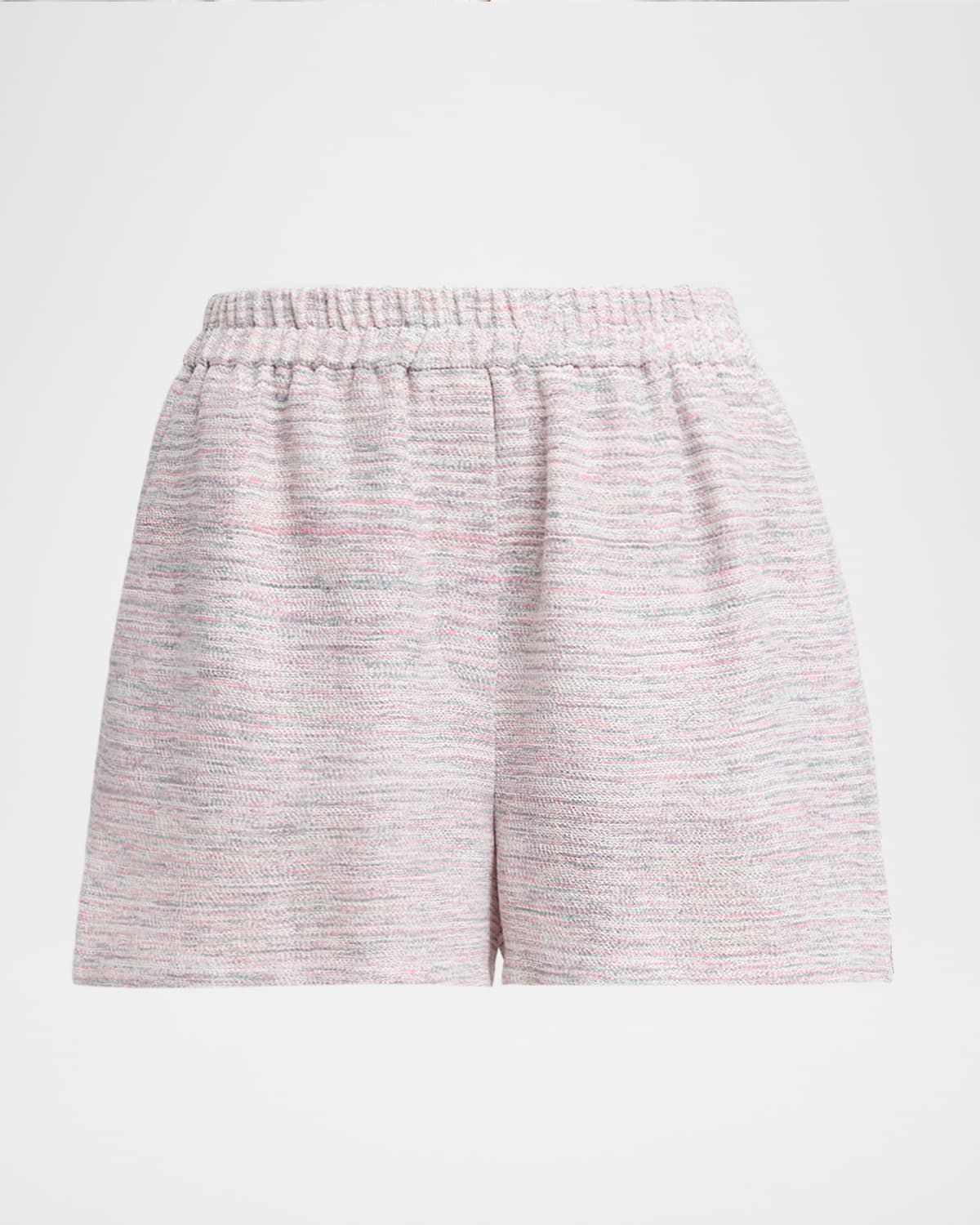 Linen Knit Pull-On Shorts