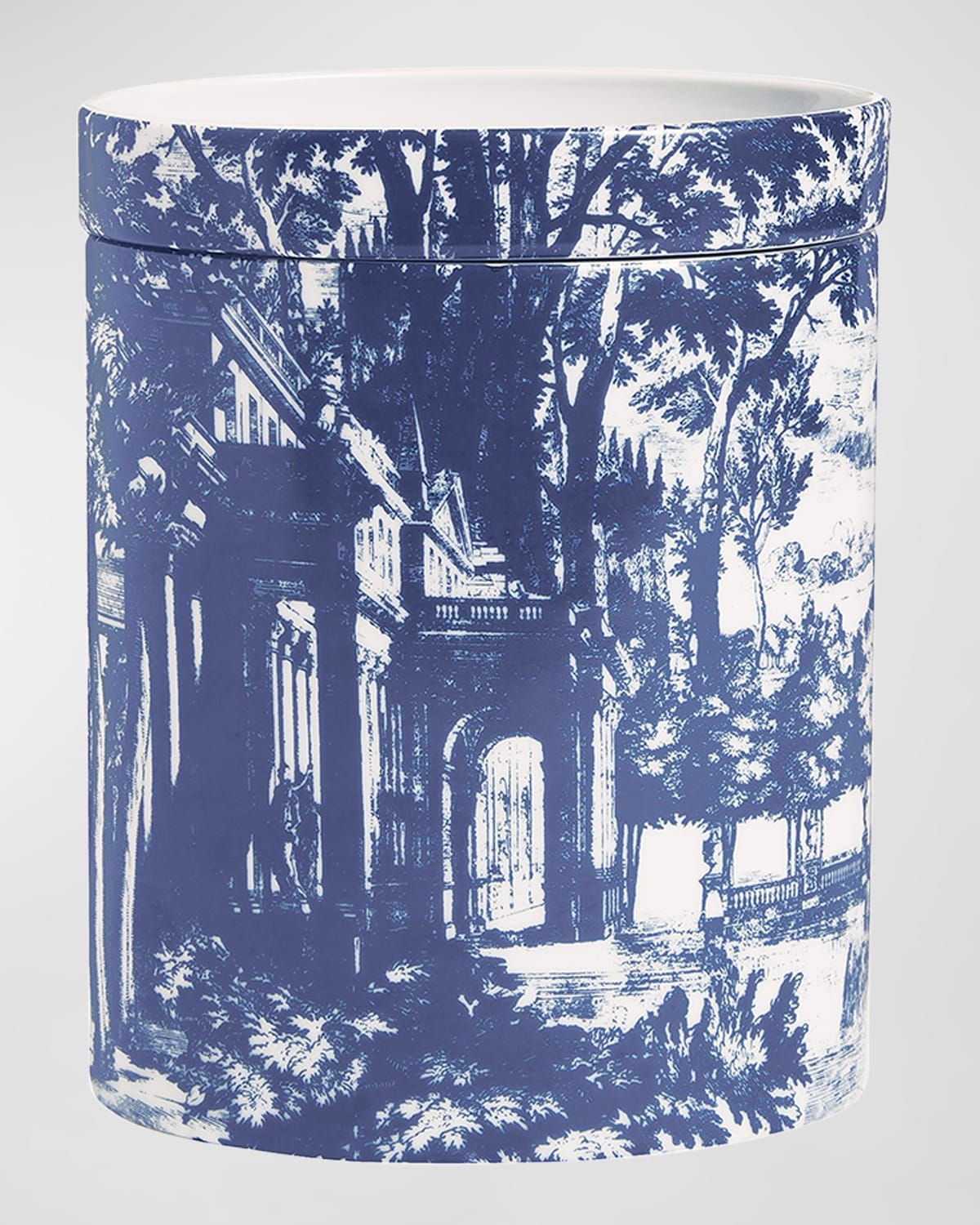Scented Candle Large Blue & White/ Giardino Settecentesco