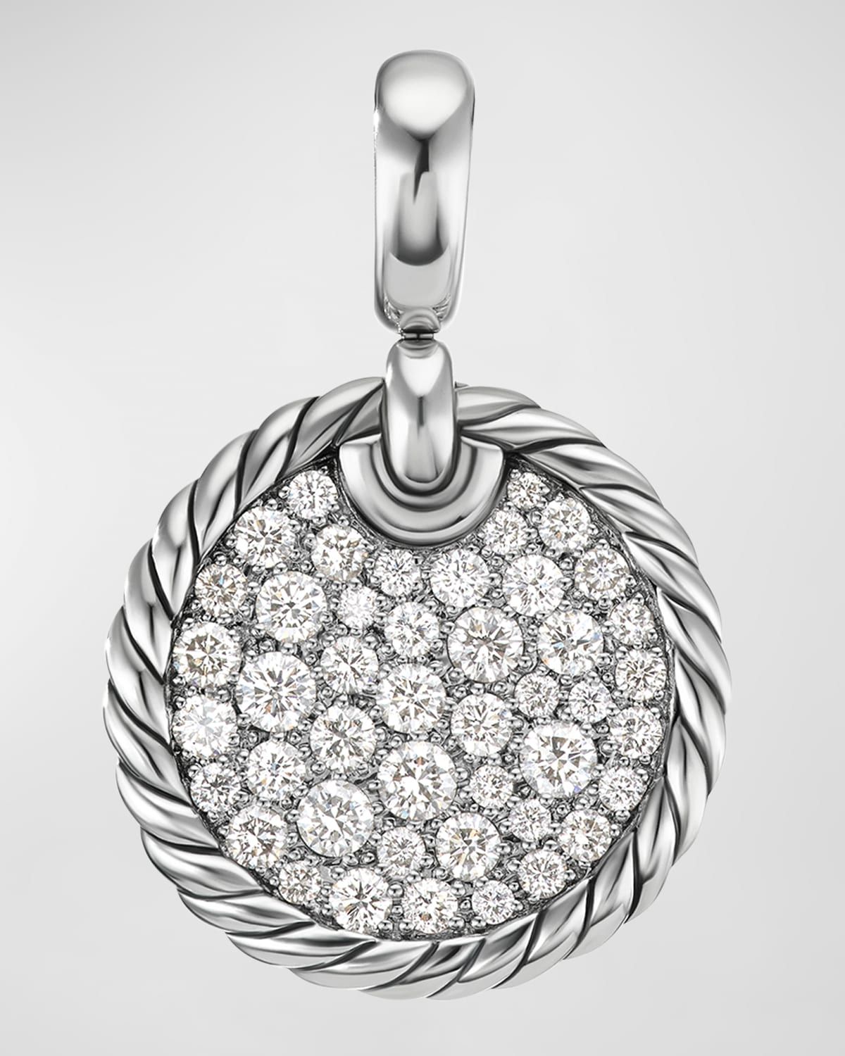 DY Elements Pendant with Diamonds in Silver, 17.5mm
