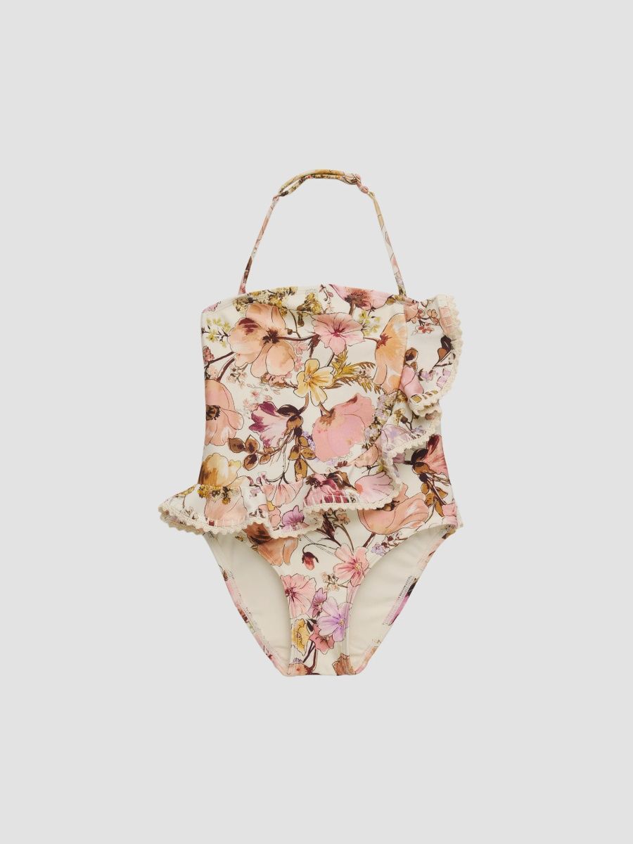 Zimmermann Girl's Baby Girl's, Little Girl's & Girl's Fairlight Halterneck One-Piece Swimsuit - Pink Floral - Size 12
