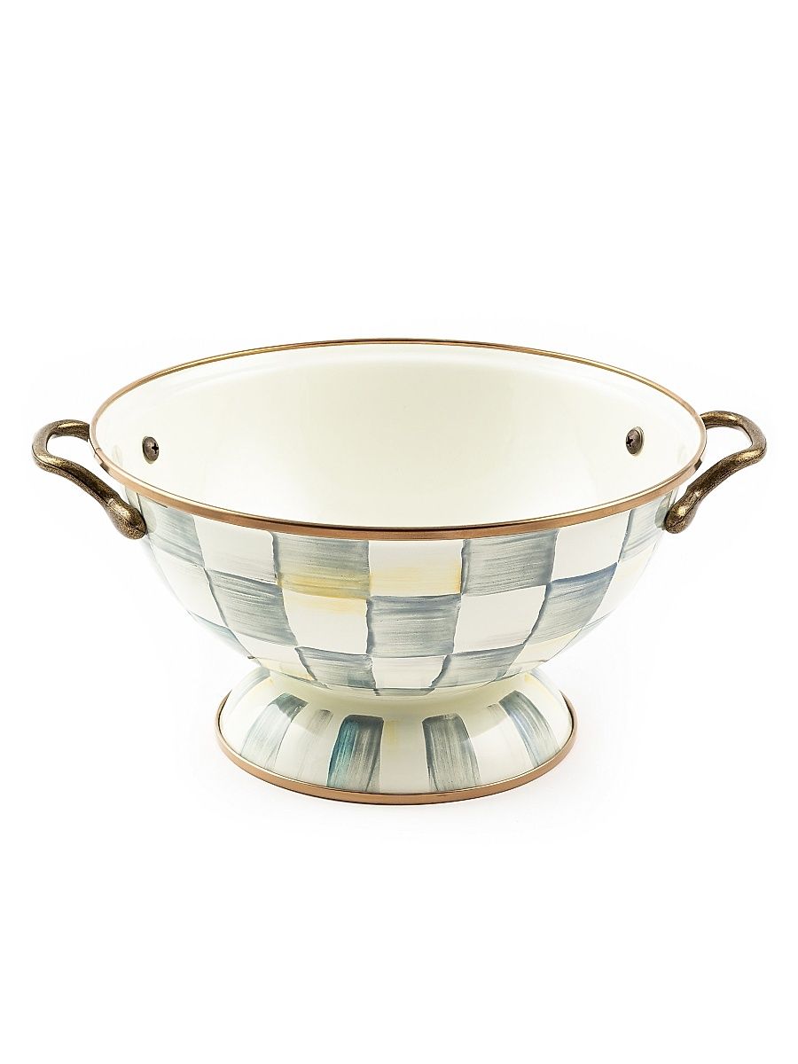 Sterling Check Enamel Simply Anything Bowl